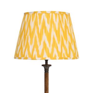 40cm straight empire softback lampshade in yellow wiggle