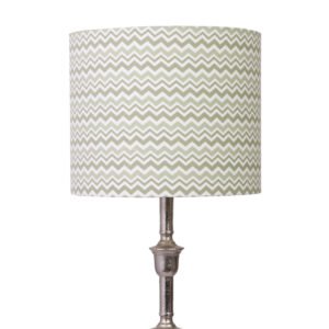 35cm drum convertible hardback premium lampshade in olive chevrons