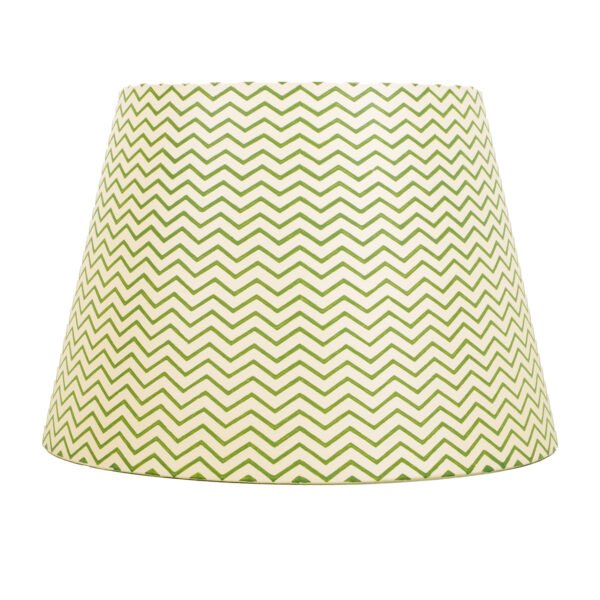 40cm straight empire hardback lampshade in block printed paper - Image 2