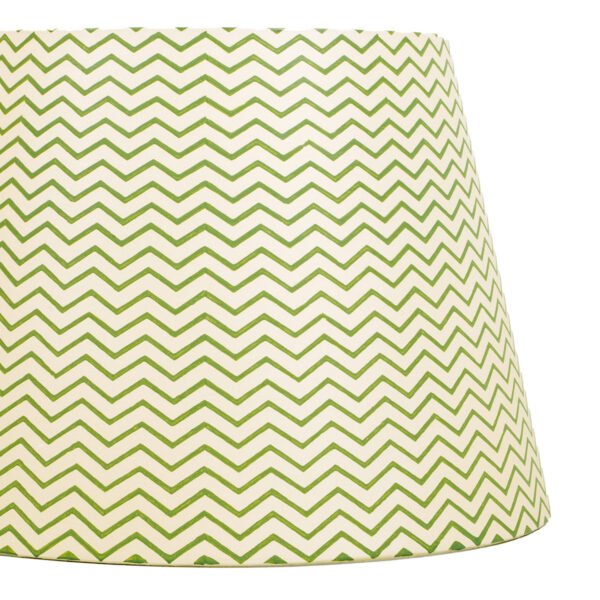 40cm straight empire hardback lampshade in block printed paper - Image 3