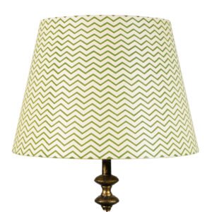 40cm straight empire hardback lampshade in block printed paper