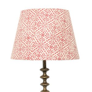 40cm straight empire hardback lampshade in block printed paper