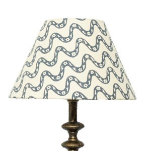 30cm empire hardback lampshade in block printed paper