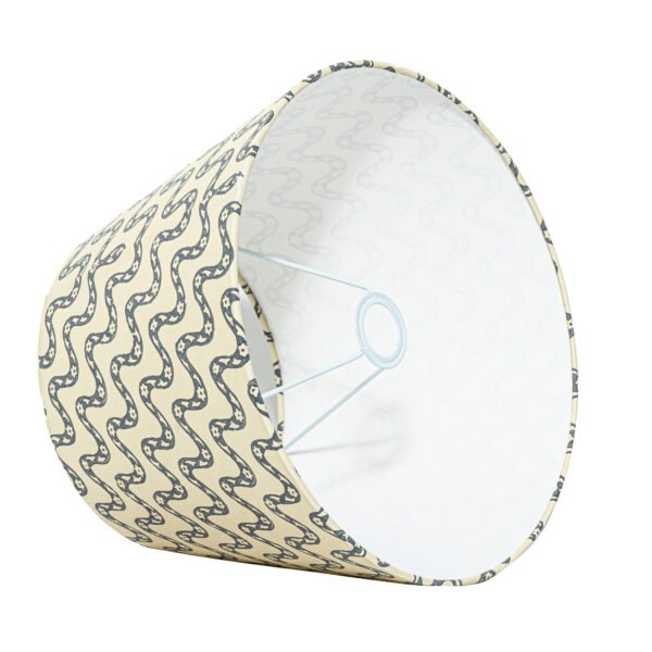 40cm straight empire hardback lampshade in block printed paper - Image 4