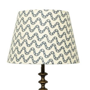 40cm straight empire hardback lampshade in block printed paper