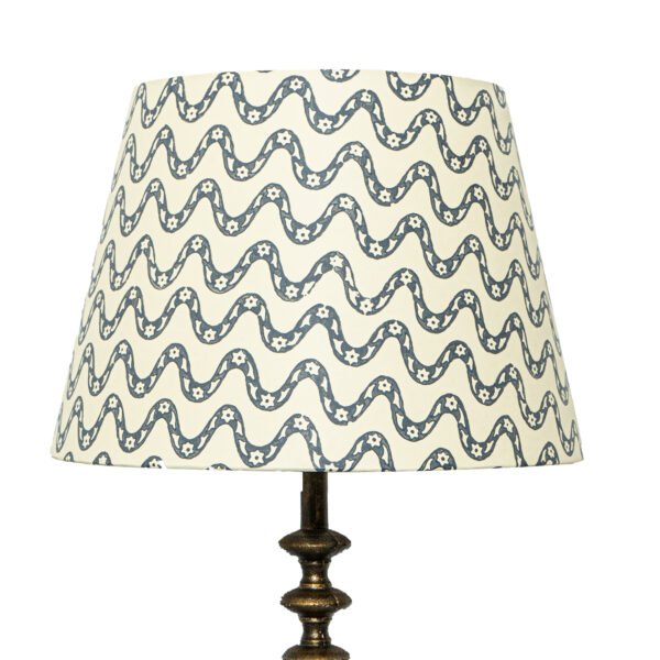 40cm straight empire hardback lampshade in block printed paper