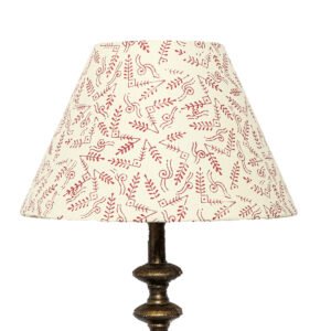 30cm empire hardback lampshade in block printed paper