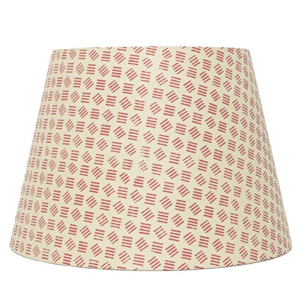 40cm straight empire hardback lampshade in block printed paper - Image 3