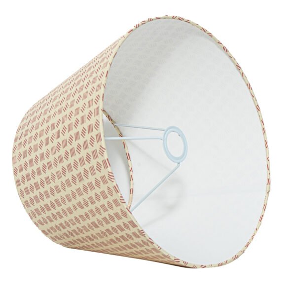 40cm straight empire hardback lampshade in block printed paper - Image 4