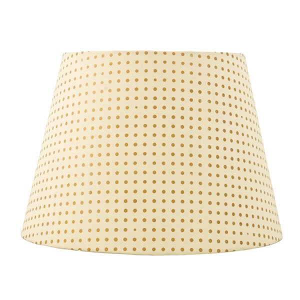 40cm straight empire hardback lampshade in block printed paper - Image 3