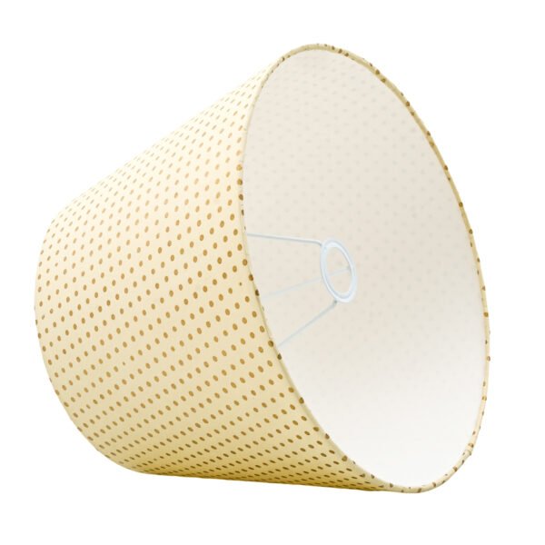 40cm straight empire hardback lampshade in block printed paper - Image 4