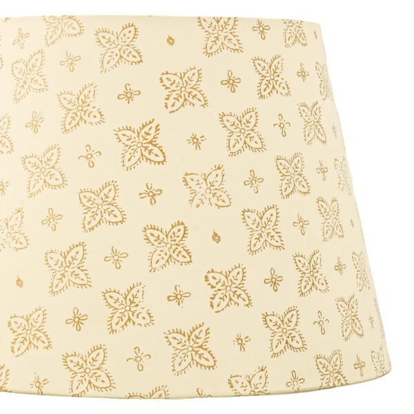 40cm straight empire hardback lampshade in block printed paper - Image 2
