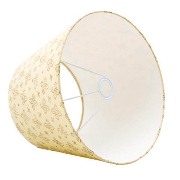 40cm straight empire hardback lampshade in block printed paper - Image 4