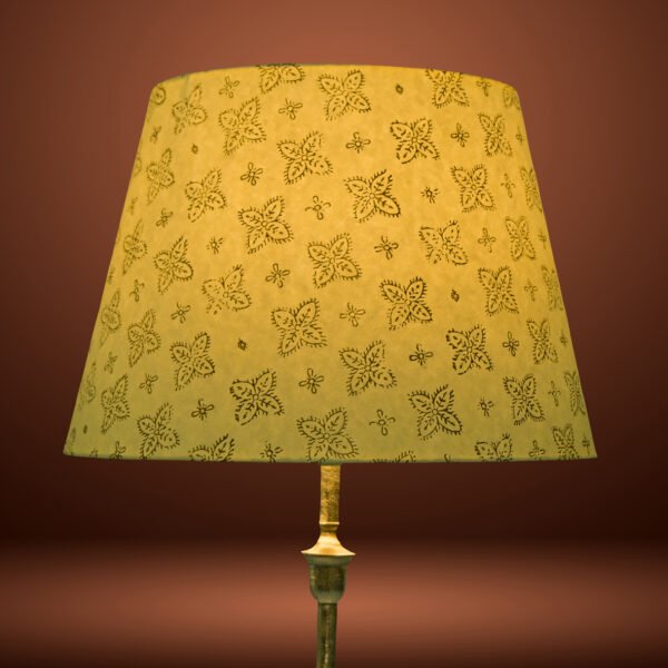 40cm straight empire hardback lampshade in block printed paper - Image 7