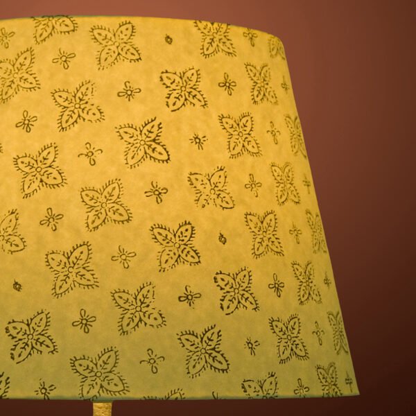 40cm straight empire hardback lampshade in block printed paper - Image 6