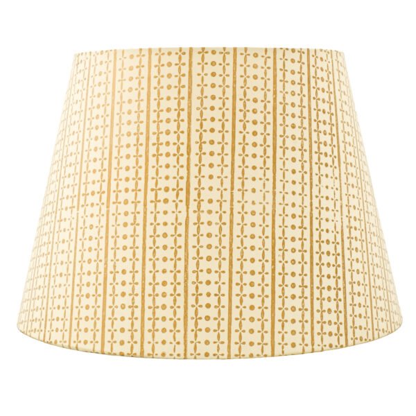 40cm straight empire hardback lampshade in block printed paper - Image 3