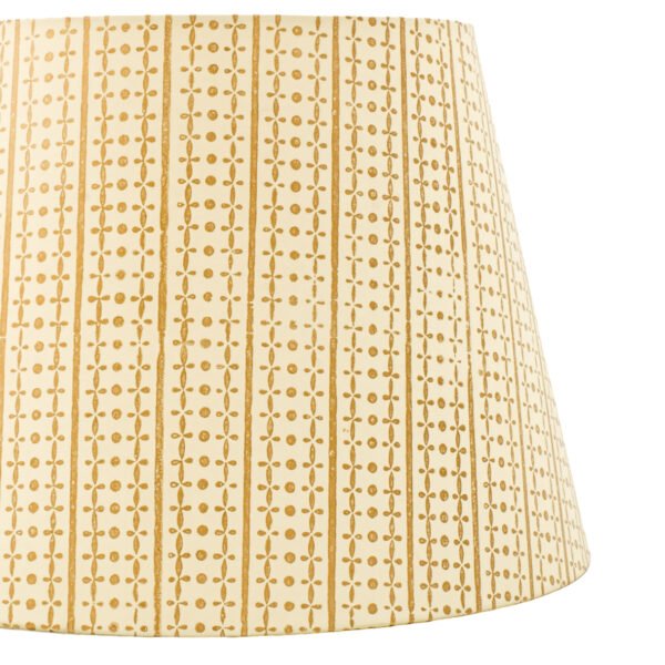 40cm straight empire hardback lampshade in block printed paper - Image 2