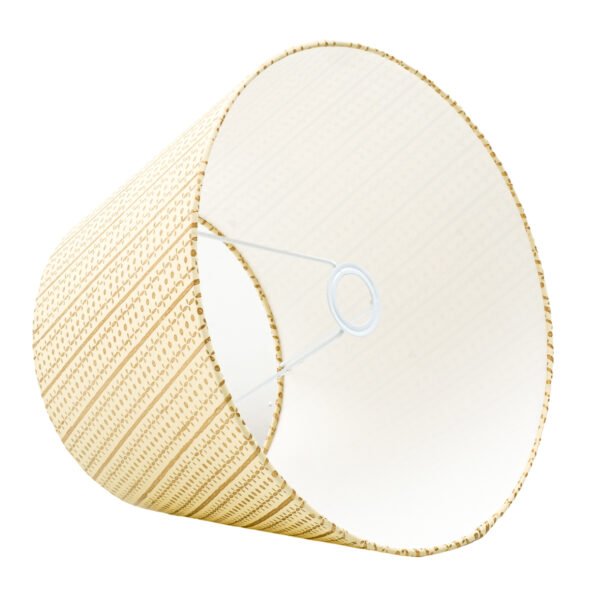 40cm straight empire hardback lampshade in block printed paper - Image 4