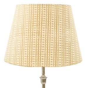 40cm straight empire hardback lampshade in block printed paper